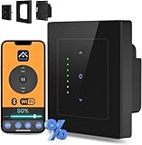 AVATTO WLAN Rollladenschalter mit Prozentfunktion, 55 x 55mm, Jalousieschalter,...