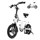 Finbike Elektrofahrräder Klappbar,14 Zoll Elektrofahrrad 7.8Ah Akku,250W...