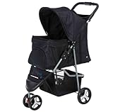 TRIXIE Buggy für Hunde, 47 × 100 × 80 CM, 4,6 kg - extra leicht, schwarz, bis...