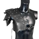 MDFCZXP Mittelalter Krieger Leder Schulter Leder Schulter Schulter Rüstung...