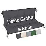Auflage für Hollywoodschaukel nach Maß Individuelle Schaukelbankauflage Kissen...