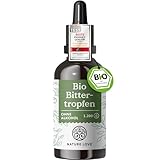 NATURE LOVE® Bio Bittertropfen ohne Alkohol nach Hildegard von Bingen (50ml) -...