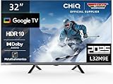 CHIQ L32M9E 32 Zoll (80 cm) Smart TV, HDR10, Google TV, Google Assistant, Triple...