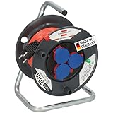 Brennenstuhl Kabeltrommel (Outdoor-Kabeltrommel mit 20m Kabel in rot, aus...