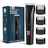 HSKAI 2-in-1 Profi-Haarschneidemaschine und Herren-Barttrimmer – Elektrischer...