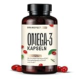 BRAINEFFECT Premium Krillöl Kapseln Omega 3 | 100% Krillöl (Ungestreckt) |...