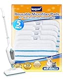 KEEPOW 5 Stück Waschbar Mikrofaser Pad für Black & Decker Steam Mop...