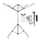 your GEAR Siena - Alu Wäschespinne für Caravan Camping Balkon Garten - Mobiler...