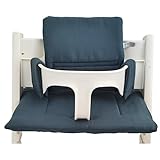 Shabany® Hochstuhl Sitzkissen 100% Bio Baumwolle | Classic Kissen Sitzbezug |...