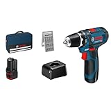 Bosch Professional 12V System Akku Bohrschrauber GSR 12V-15 (inkl. 2x 2.0Ah...
