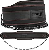 EVO Fitness Dip Gürtel robust 36' verstellbare Kette Gewichthebergürtel 6.25'...