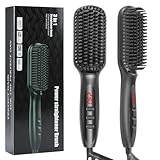 Aischens 2 in 1 Bartglätter Kamm für Männer &Mini Haarglätter, Haarglätter...