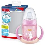 NUK First Choice Trinklernbecher Night | 6–18 Monate | 150 ml | Leuchtet im...