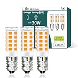 AmmToo E14 LED Lampe 3W, Led Birne E14 Warmweiß 2700K, Ersetzt 30W...
