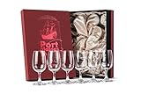 Kristall Port, Sherry und Dessertwein Gläser | 6er Set | Professionelle 200 ml...