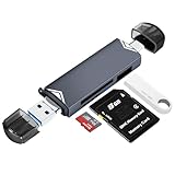 YIIFELL SD Kartenleser, Triple-Port USB (A/C/Micro) Kartenlesegerät, 3 in 1 SD...