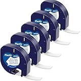 MarkField Kompatibel mit Dymo Letratag Etikettenband 12mm x 4m, Kompatibel mit...