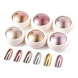 BISHENGYF Rose Gold Chrome Nail Powder【Neue Upgrade】Grosse Kapazität Chrom...