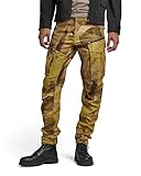 G-STAR RAW Herren Rovic Zip 3D Regular Tapered Hose, Mehrfarben (safari watercolor camo D02190-D386-D940), 33W / 32L