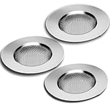 DeeAWai 3er Edelstahl Abflusssieb Set für Küche Bad - Haarsieb Dusche für...