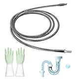 Rohrreinigungsspirale Abflussreiniger 10mm x 4 m Spirale Abfluss Rohrreinigung...
