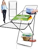STAHLMANN ® Wäscheständer [18 m Trockenfläche] - Wäscheständer Schwarz...