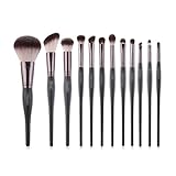XMKJCHA Schwarz Make-up Pinsel Set Augenbrauen Mascara Puder Synthetische...