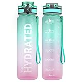 Sahara Sailor Trinkflasche, Sport Trinkflasche, [BPA-frei Tritan] 1L/500ML/750ML...