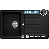 SCHOCK Küchenspüle Typos D-100 in Nero I Granitspüle für 45 cm Unterschrank...