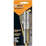 BIC Intensity Marker, in 2 verschiedenen Metallicfarben, Strichstärke: 0.8 mm,...