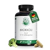 Brokkoli Extrakt (180 Kapseln á 550mg) - Deutsche Herstellung - 13% Sulforaphan...