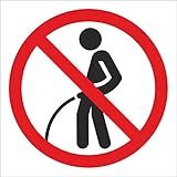 WERBEPUNKT. Schild Pinkeln verboten Urinieren Pissen Türschild Hinweisschild...