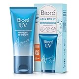 Biore Aqua Rich UV - Leichtes Feuchtigkeitsfluid für das Gesicht - Sonnenschutz...