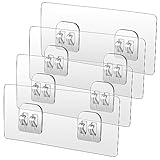 WLLHYF 4 Pack Shower Caddy Adhesive Hooks Ersetzung Starkes Etikett für...