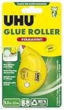 UHU Kleberoller Glue Roller Permanent, Für dauerhaftes Verkleben von Papier,...