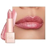 oulac Feuchtigkeits Glanz Lippenstift Rosa, Schimmernder Lippenstift mit...