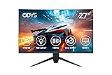 ODYS Q27 PRO-X - Curved Gaming Monitor 27 Zoll (69 cm), 180 Hz, WQHD...