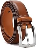 YOORAN Gürtel Herren,Braun Ledergürtel Herren, 33 mm breit, Geeignet Für...