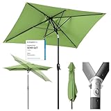 Sekey Aluminum Sonnenschirm 210x140 cm Sonnenschirm Balkon Sonnenschirme...