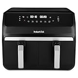 Instant Pot – Vortex Dual Black Heißluftfritteuse – Groß 8 l,...