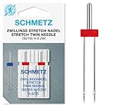 SCHMETZ Nähmaschinennadel | 2 Zwillings-Stretch-Nadeln 4,0/75 | 130/705 H-S ZWI...