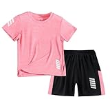 Tilozs Kinder Trainingsanzug Jungen Mädchen Set 2-Teilig Jogginganzug Sommer...