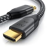 CSL - 8k HDMI Kabel 2.1 2m Meter - 8K @ 120Hz 4K @ 240Hz mit DSC - HDMI 2.1 2.0a...