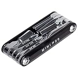 Topeak Unisex – Erwachsene Mini P20 Miniwerkzeuge, Schwarz-Silber, 7,4cm