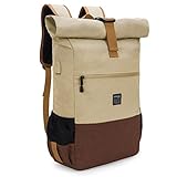 EverVanz Laptop-Rucksack, Damen & Herren Roll Top Wasserdichter Wanderrucksack,...