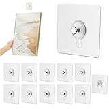Dreamil 12 Stück Bilderhaken Selbstklebend, Ohne Bohre Bildaufhänger,...
