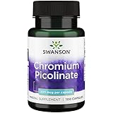 Swanson Chromium Picolinate (Chrompicolinat), 200mcg, hochdosiert, 100 Kapseln,...