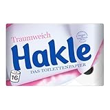 Hakle Traumweich Toilettenpapier – 16 Rollen, Sanfte Reinigung für...