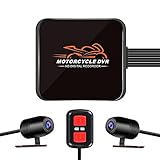VSYSTO Motorrad-Dashcam 130° Weitwinkelobjektiv, 1080P Dual-Kameras Vorne und...
