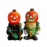 FUFRE Halloween kürbis deko, Coole Harz Halloween deko Figuren, Halloween...